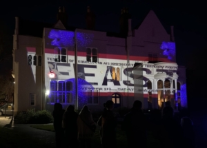 Feast Theatre Festival Wall Projections