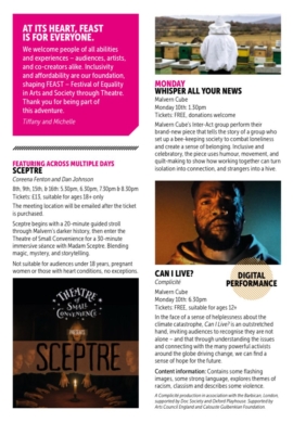 FEAST Theatre Festival Programme 2025 - 1